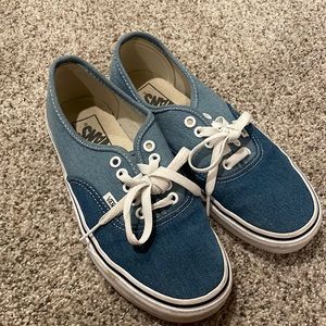 Vans Denim Authentic Skate Shoe Size 8 US W (6.5 US M)